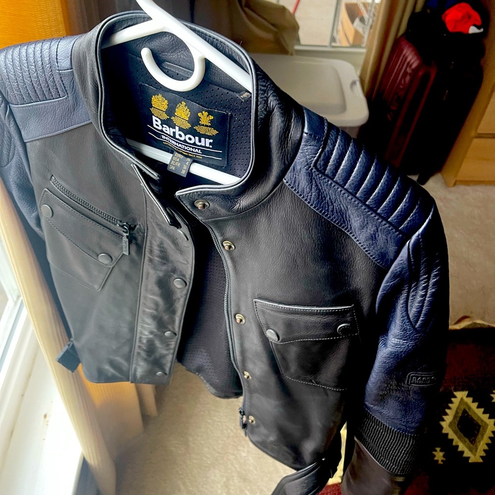 Barbour Size 4 Motorcycle leather jacket